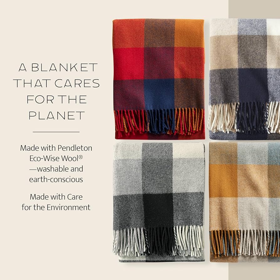 calm_wolf　FreshService WASHABLE WOOL Amazon.com: Pendleton Eco-Wise Washable Throw with Fringe 54